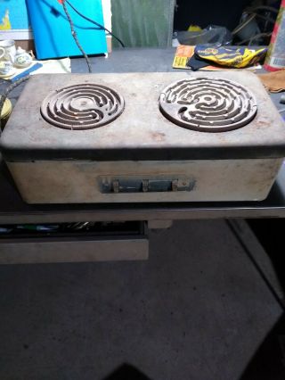 Vintage Electric 2 Burner Hotplate