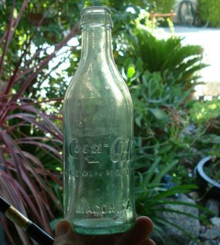 Early Collectible Coca - Cola Bottle Embossed Macon,  Georgia