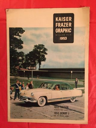 1953 Kaiser - Frazer " Kaiser & Henry J " Car Dealer Showroom Sales Brochure