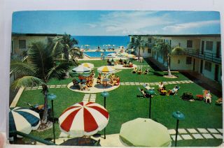 Florida Fl Miami Beach Sea Breeze Motel Postcard Old Vintage Card View Standard