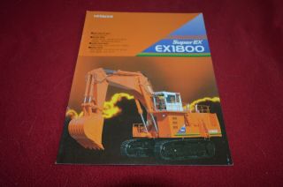 Hitachi Ex1800 Excavator Shovel Brochure Fcca