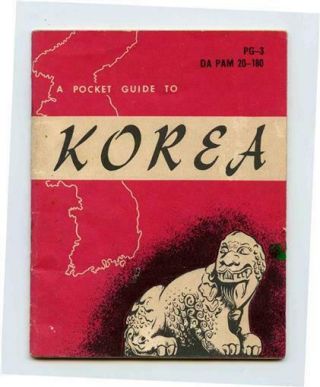 A Pocket Guide To Korea Department Of The Army 1953