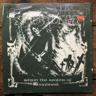 Sacrilege " Behind The Realms Of Madness " Lp Vg,  Pusmort 1986 Bolt Thrower
