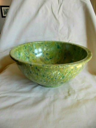 Great Vintage Green Texas Ware Confetti Splatter Mixing Bowl 118 Melamine Melmac