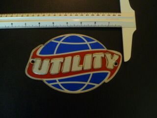 Utility Trailer Emblem Badge Logo Sign Plaque Advertising Nameplate