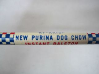 Vintage Advertising Wood Pencil Purina Dog Chow Wheat Rice Chex RY Krisp T105 2