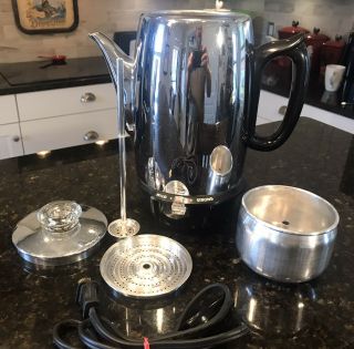 Vintage General Electric 9 Cup Automatic Electric Coffee Percolator