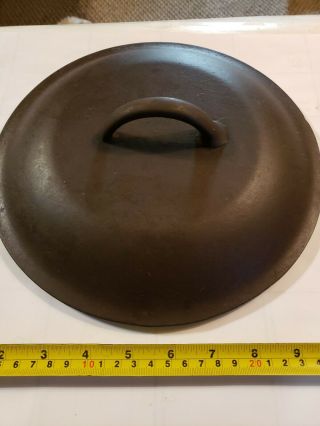 Vintage T No.  8 Cast Iron Skillet Dutch Oven 10 7/8” Lid Only Drip Points
