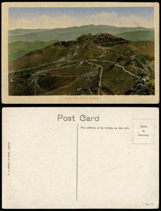 India Old Colour Postcard Jatok Hill Simla Shimla Hills Mountains British Indian