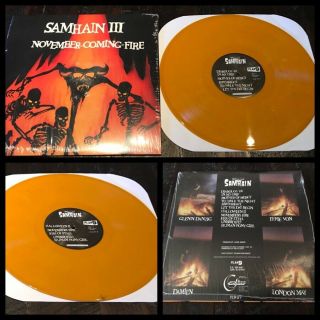 Samhain November Coming Fire Lp Orange Vinyl - Punk Glenn Danzig Misfits Goth