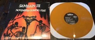 SAMHAIN November Coming Fire LP Orange Vinyl - punk glenn danzig misfits goth 2
