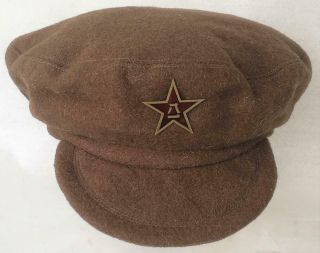 Korean War Era 1950s Chinese Pla Type 1950 Wool Cap With Star Insignia China