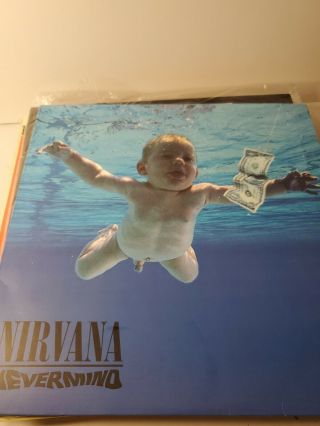 Nirvana Nevermind Vinyl Lp Record 1991 David Geffen Co