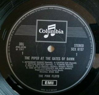 Pink Floyd Lp Piper At The Gates Of Dawn Uk Columbia 1 Box Press Lovely Vinyl ££