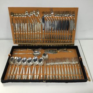 Italian Silver Plated Arg 800 Cutlery Set Knives Spoons Forks 927