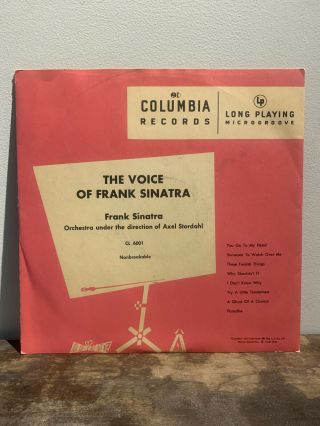 Frank Sinatra - The Voice Of - Cl 6001 - Vinyl Lp 10” - Columbia