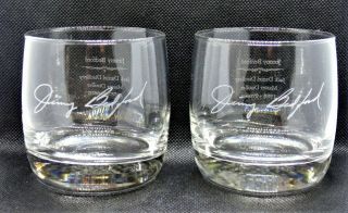 Jimmy Bedford Master Distiller Jack Daniels Whiskey Rocks Glasses - Set Of 2