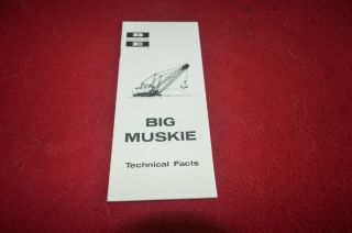 Bucyrus Erie Big Muskie Dragline For 1975 Brochure Fcca
