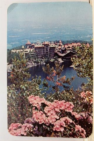 York Ny Paltz Lake Mohonk Mountain House Postcard Old Vintage Card View