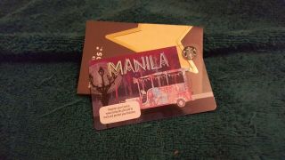 Getting Hard To Find Starbucks Manila City Gift Card - Rewards Sleeve
