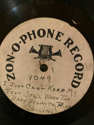 Zon - O - Phone 1049 Test Arthur Collins 1908 V,  78 Rpm Leeds & Catlin?