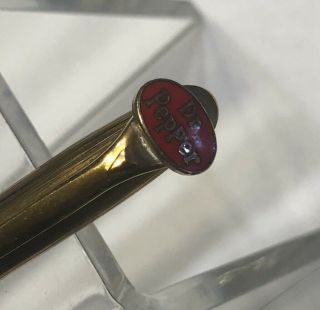 Vintage Dr Pepper Collectors Mechanical Pencil Kreiser Heavy Gold Plated 2