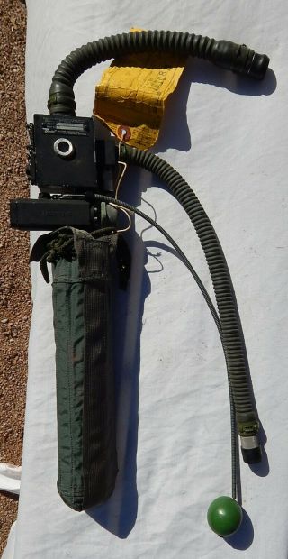 Usaf Type T - 1 High Altitude Pressure Suit Empty Bail Out Oxygen Bottle & Hoses