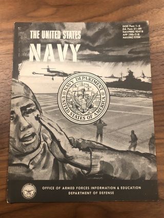 Vintage United States Navy Recruiting Brochure Booklet Pamphlet