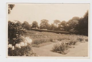 Old Real Photo Card Flower Beds Heaton Park Manchester 1939 To Hulland