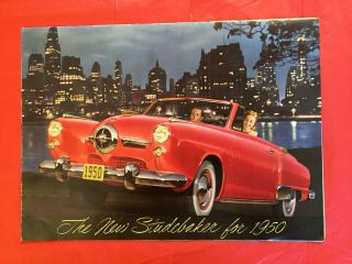1950 Studebaker " Champion Commander Regal " Car Dealer Showroom Sales Brochure