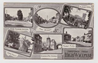 Old Card High Wycombe 1911 Science And Art Schools Posted To Meadle