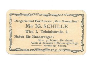 Vintage Business Card JF SCHWARZLOSE SOHNE PARFUM Berlin perfume Mown Hay 2