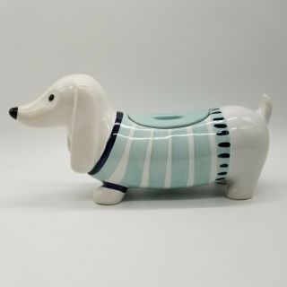 Threshold Stoneware Ceramic Dog Cookie Jar - Dachshund In Sweater