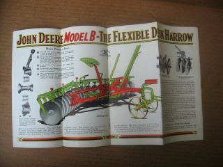 1931 JOHN DEERE TRACTOR CO BROCHURE MODEL B DISC HARROW FARM SALES PAPER 3