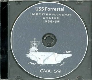 Uss Forrestal Cva 59 Med Cruise Book Log 1959 Cd