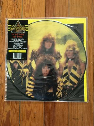 Stryper Limited Edition To Hell With The Devil Picture Disc Lp Vinyl