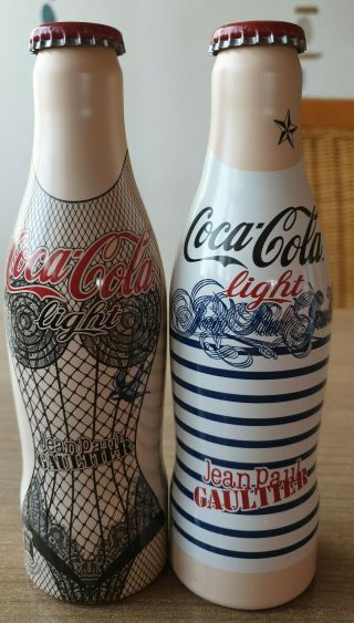 Coca Cola Alu Bottles From Finland.  Jean Paul Gaultier.  Empty Bottle