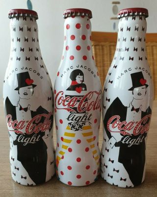 Coca Cola Alu Bottles From Finland.  Marc Jacobs Designer.  Empty Bottle