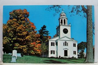 Massachusetts Ma Lenox Congregational Church On The Hill Postcard Old Vintage Pc