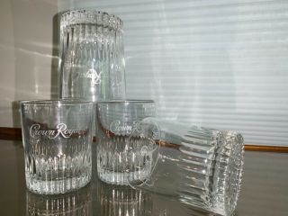 Etched Crown Royal Rocks Glasses,  Set Of 4,
