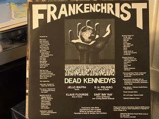 DEAD KENNEDYS Frankenchrist UK Pressing LP with Poster and Inner Sleeve 3