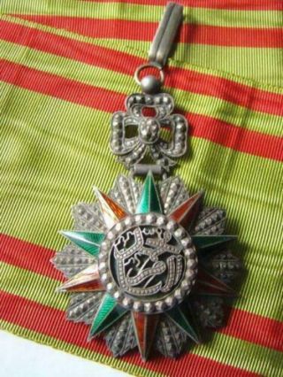 Tunisia,  French Protectorate Order Nishan Iftikhar Cross For 1st Class