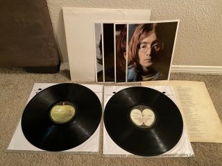 The Beatles White Album Apple Label Stereo Numbered Vg,  / Ex -