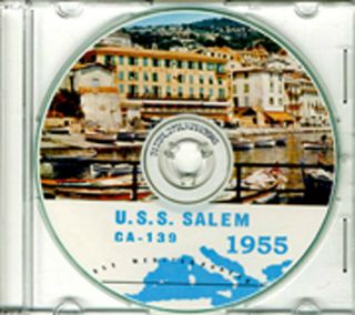 Uss Salem Ca 139 1955 Med Cruise Book On Cd Rare