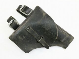 Italian Police Leather Pistol Holster Small E1201