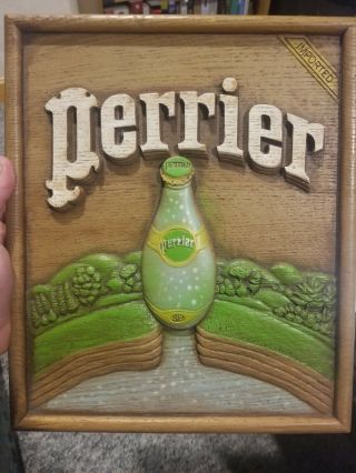Perrier Water Wooden Sign