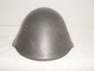 East German DDR M56 helmet with WW2 type liner,  stamped II 57 64 2