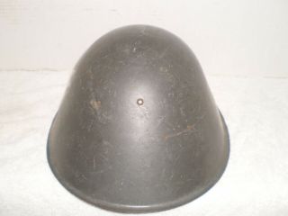 East German DDR M56 helmet with WW2 type liner,  stamped II 57 64 3