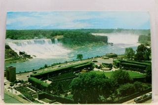 Canada Ontario Niagara Falls American Canadian Horseshoe Postcard Old Vintage Pc