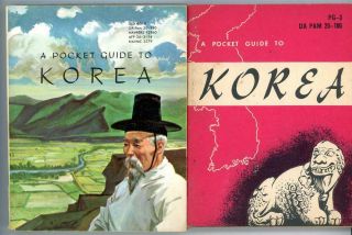 1953 1956 Pocket Guides To Korea Dept Of Defense Military Education Maps Travel
